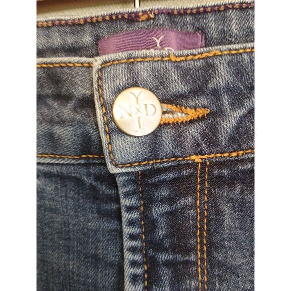 NYDJ Legging Jeans Womens 6 Blue Dark Wash Mid Rise Stretch Lift Tuck Technology - Picture 6 of 14